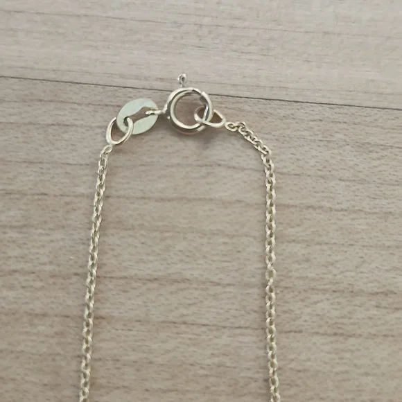 BabyGold Gold Apple Pendant Necklace with Diamond Detail - Picture 3 of 3